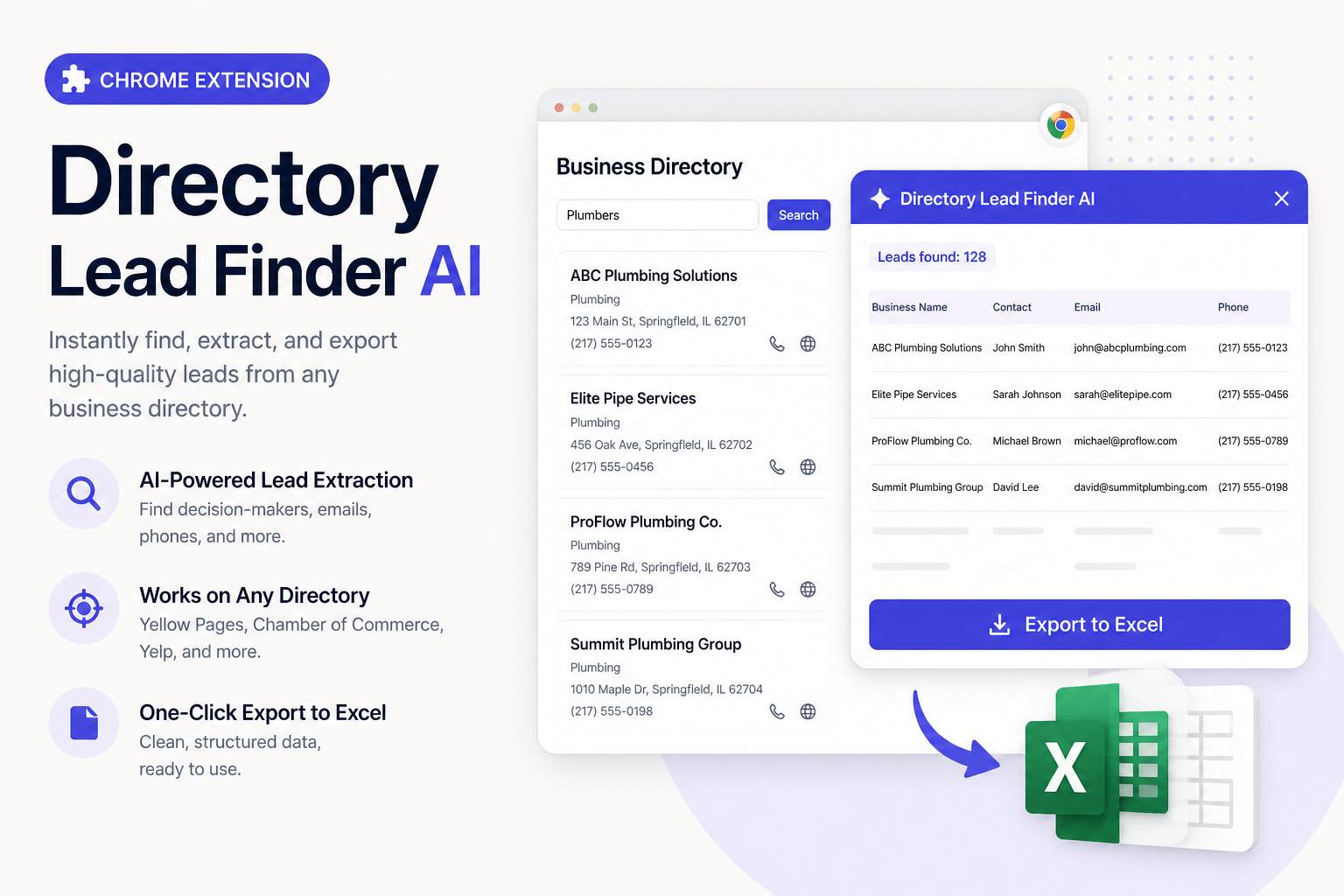 Directory Lead Finder AI preview